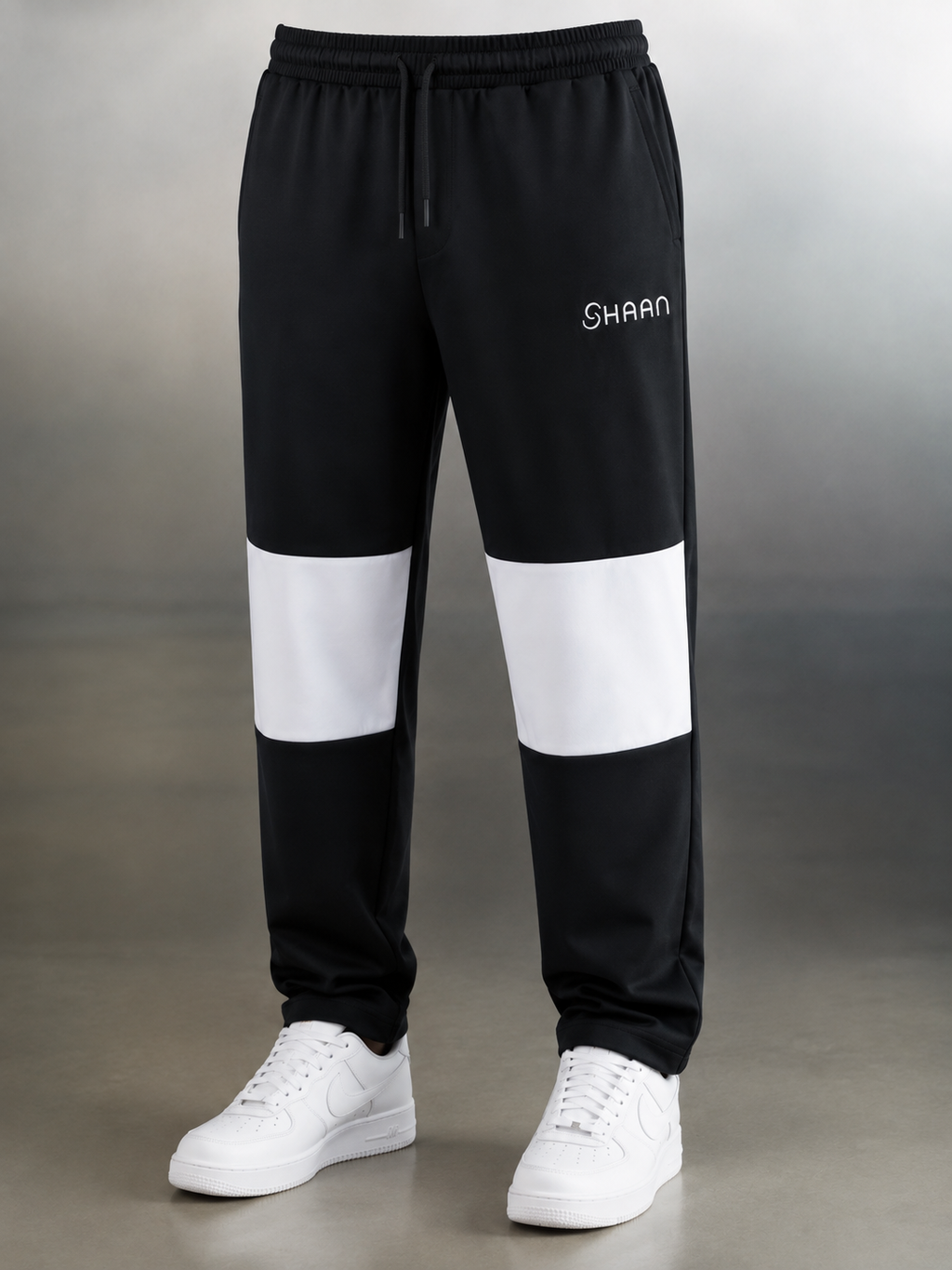 SHAAN Black & White Premium Oversized Tracksuit