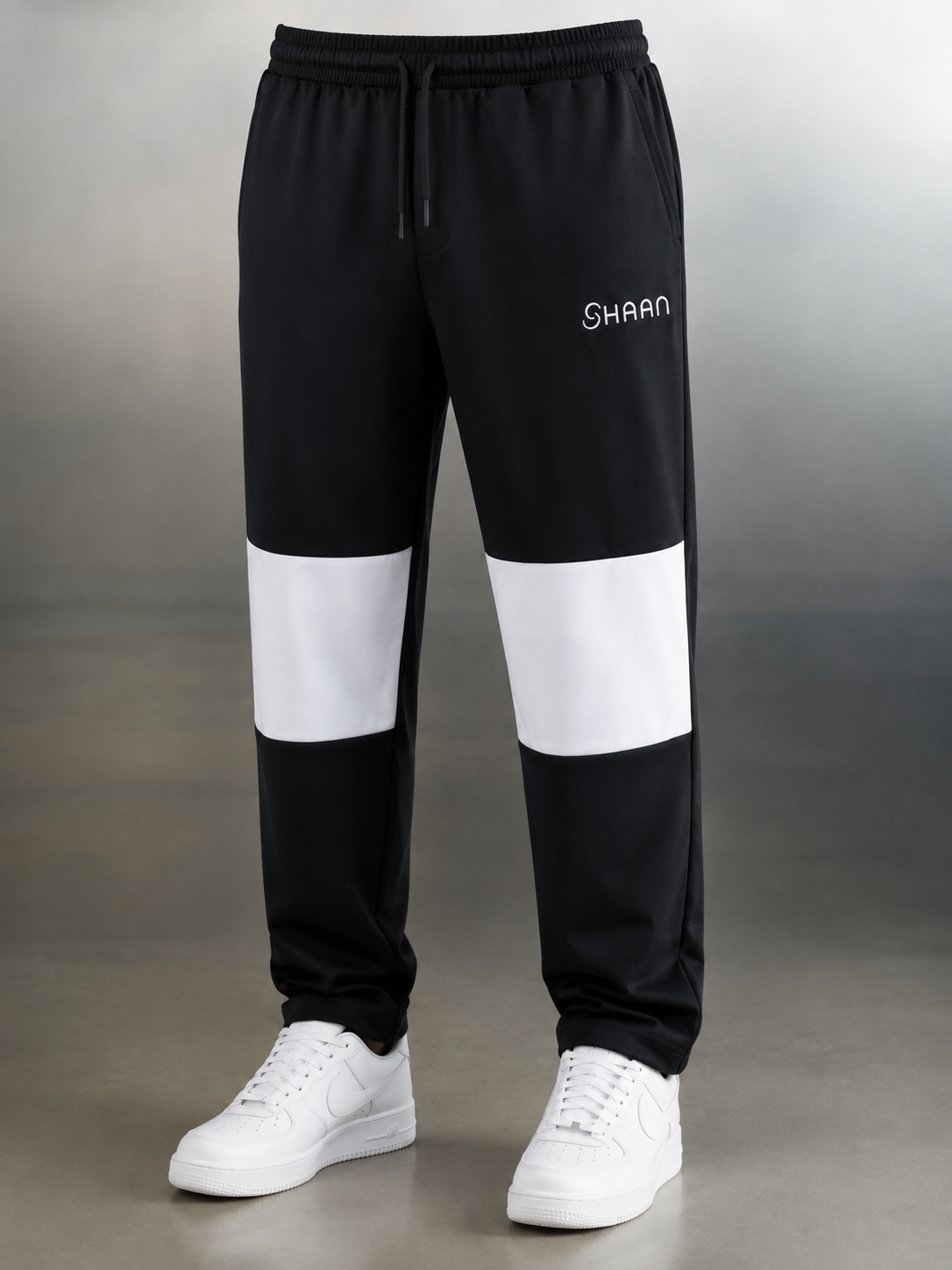 SHAAN Black & White Premium Oversized Tracksuit