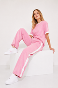 Soft Pink Signature Stripe Cord Set