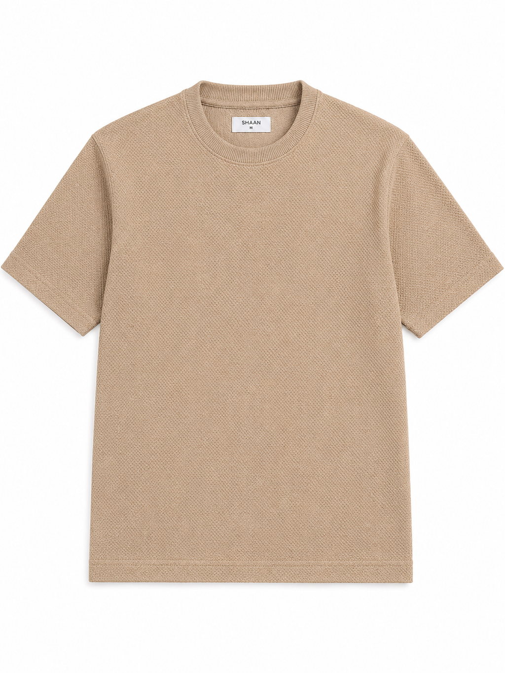Signature Popcorn Desert Sand Knit Tee
