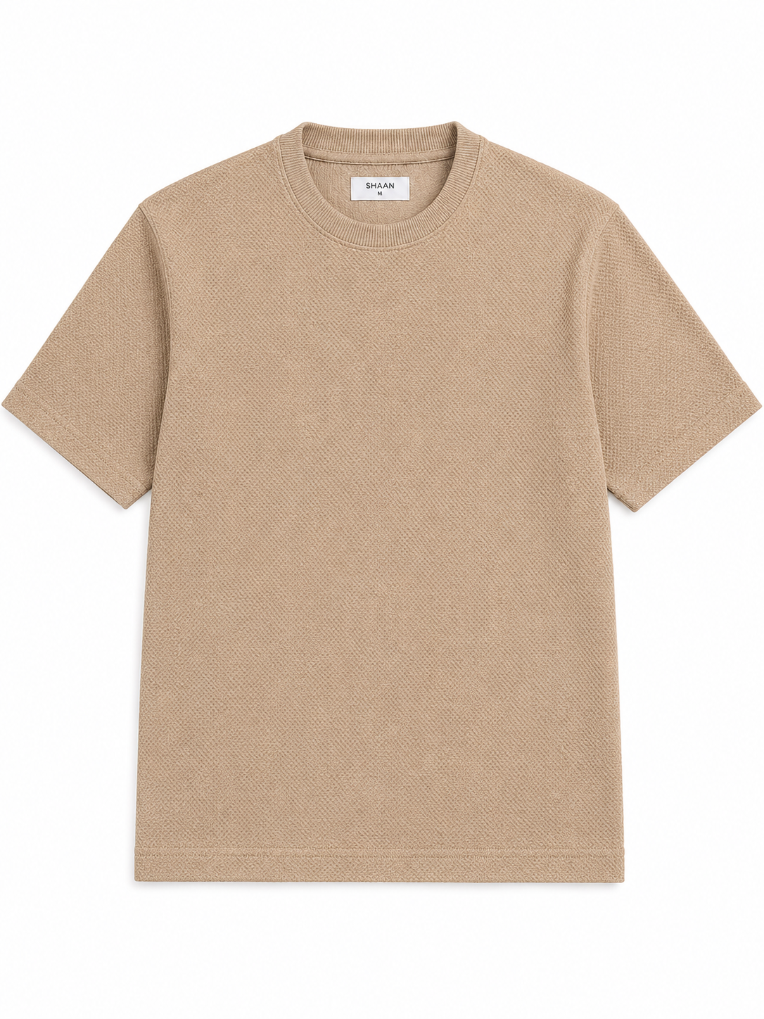 Signature Popcorn Desert Sand Knit Tee