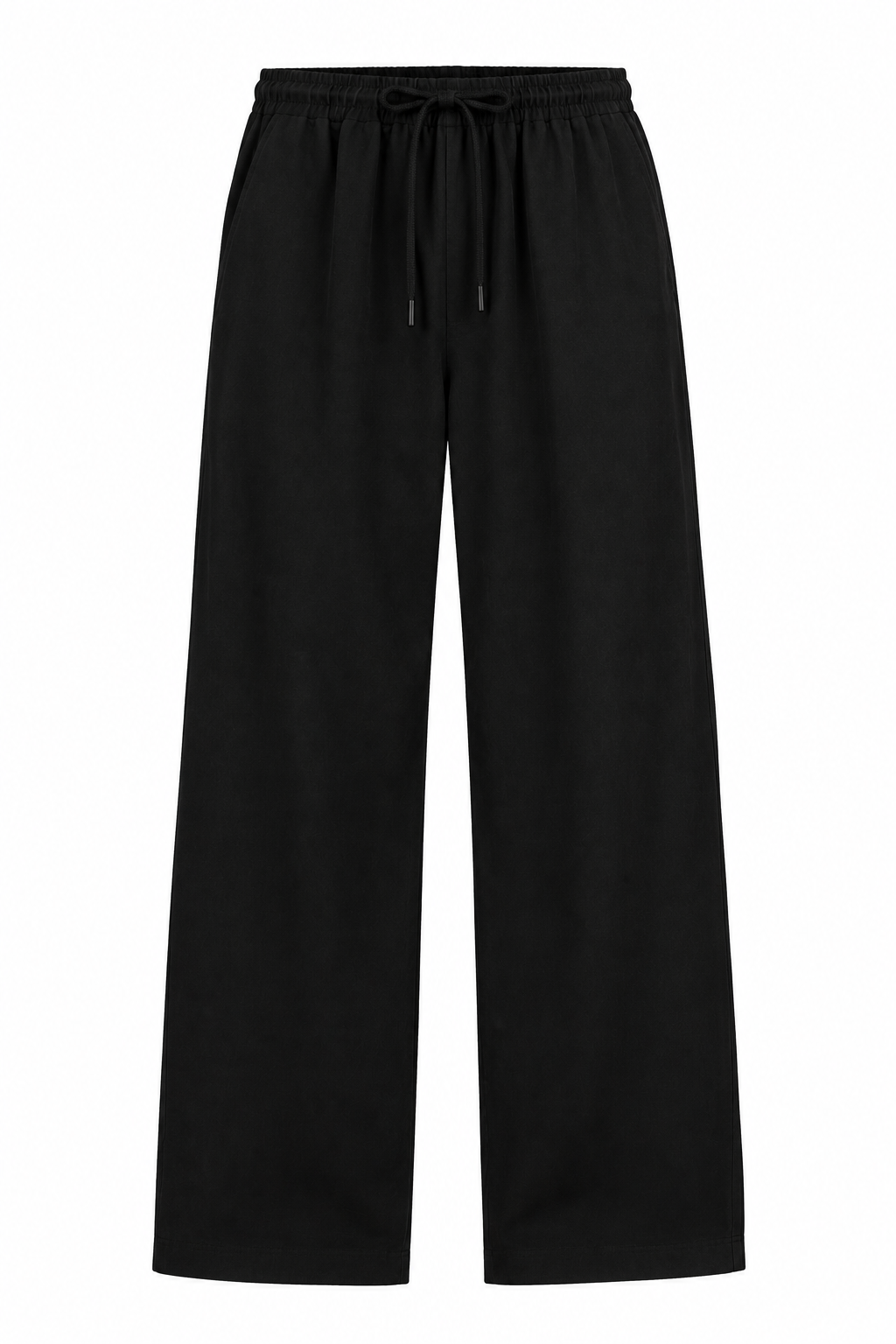 Men’s Black Relaxed Fit Micro Drawstring Trouser