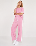 Soft Pink Signature Stripe Cord Set