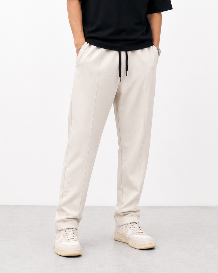 Off-White Relaxed Fit Cotton Trouser