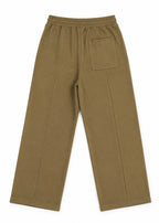 Micro Knit Oversized Trouser –  Dark Camel