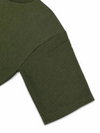 Olive Texture Knit Tee