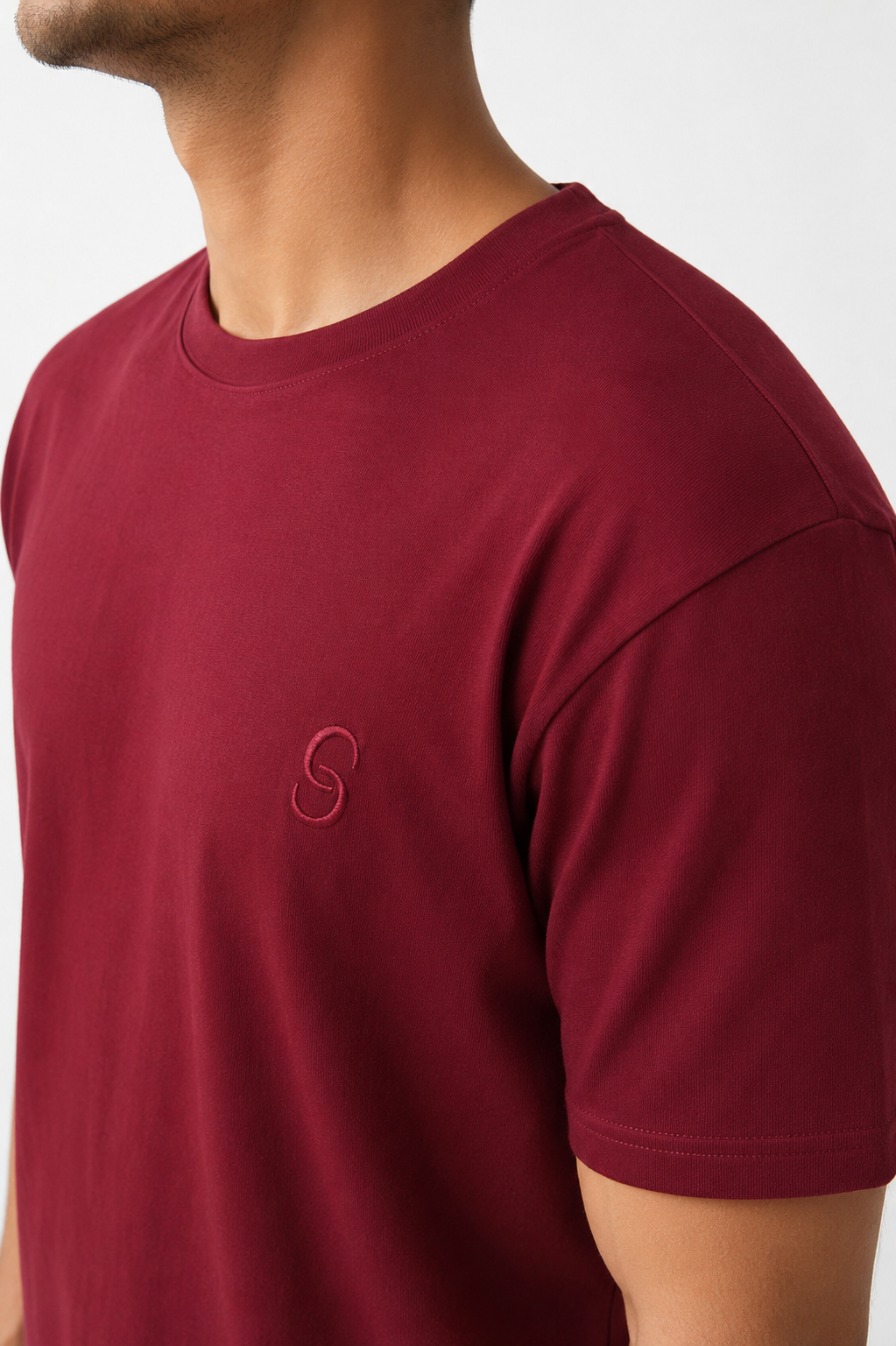 Essential Maroon Oversized Tee