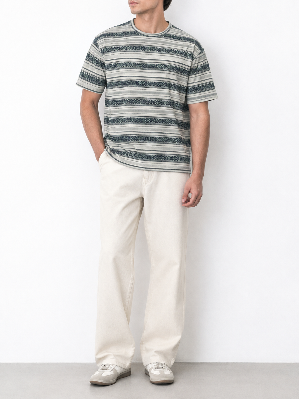 Heritage Stripe Crew Neck T-Shirt