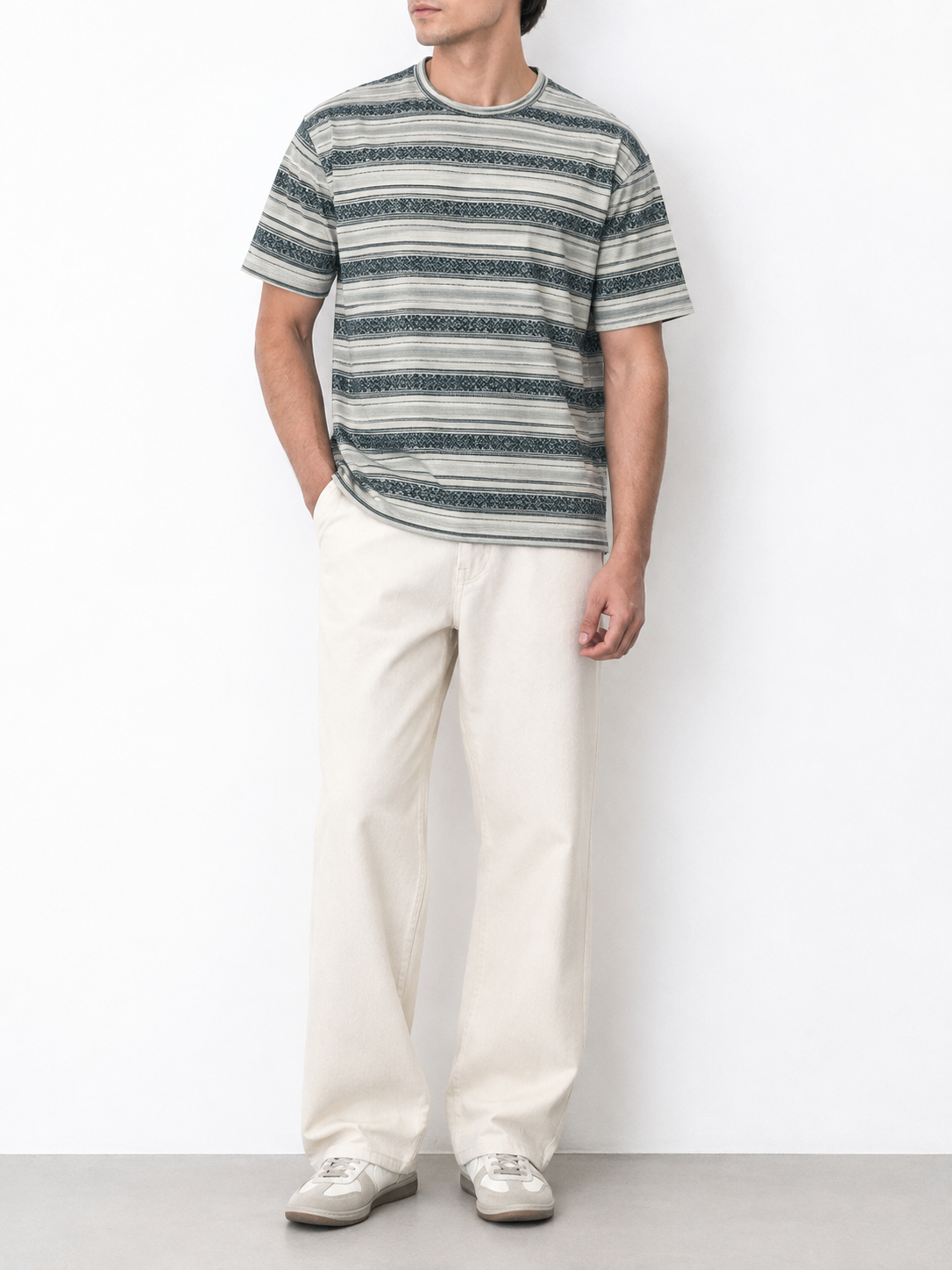 Heritage Stripe Crew Neck T-Shirt
