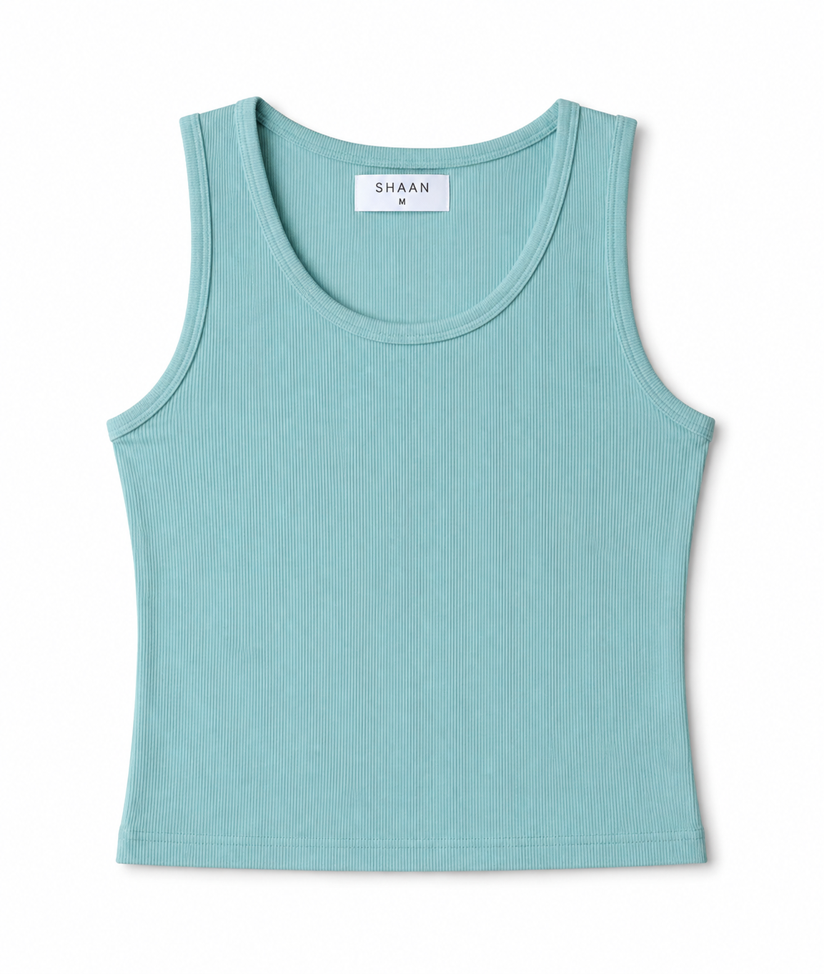 Women’s Ribbed Tank Top - Dusty Teal