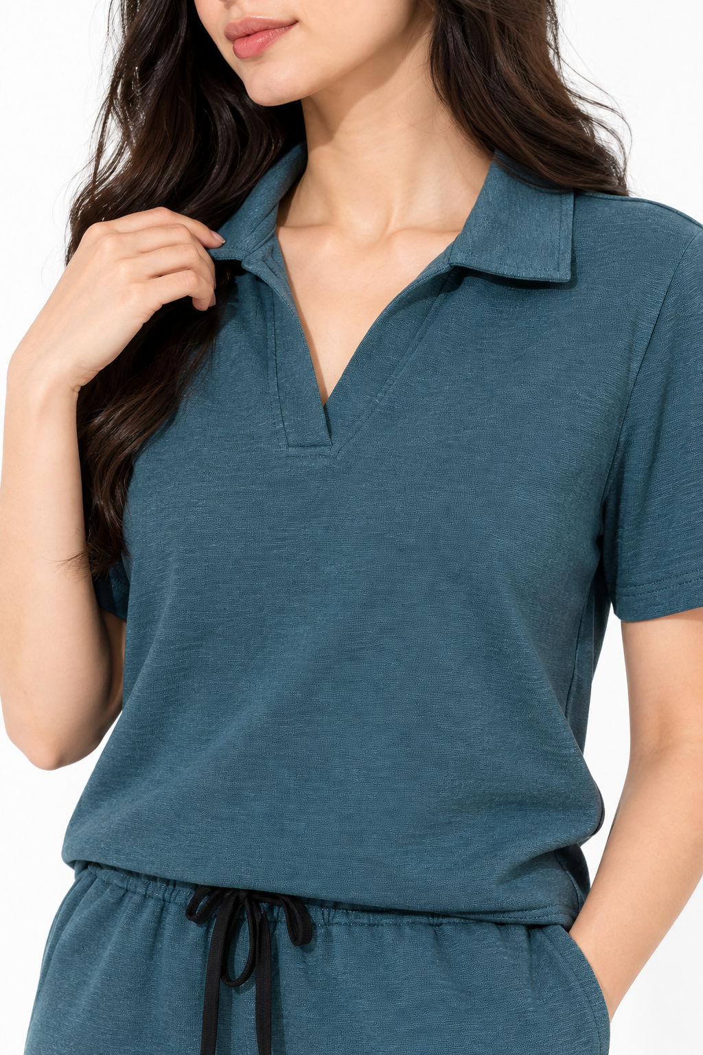 Women’s Blue Textured Cord Set